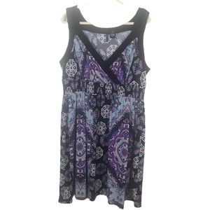 New Directions Plus Size Sleeveless Dress